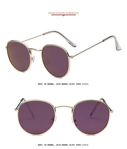 Round Sunglasses Women Brand Designer Vintage Metal Cheap Sun glasses for Female High Quality Glasses Retro Small Circle Eyewear