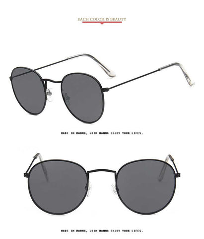 Round Sunglasses Women Brand Designer Vintage Metal Cheap Sun glasses for Female High Quality Glasses Retro Small Circle Eyewear