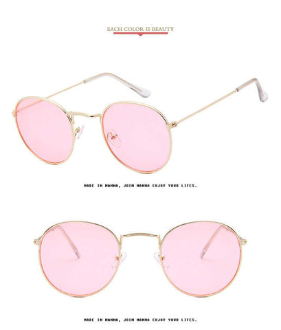 Round Sunglasses Women Brand Designer Vintage Metal Cheap Sun glasses for Female High Quality Glasses Retro Small Circle Eyewear