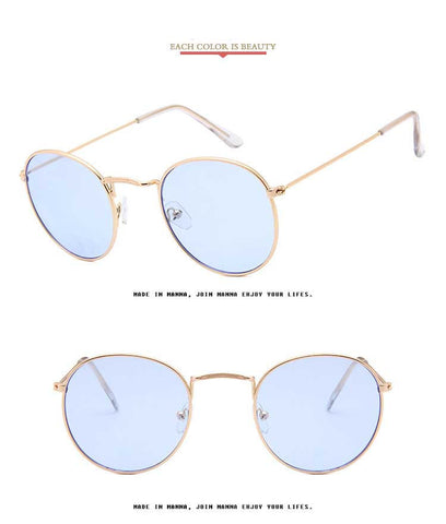 Round Sunglasses Women Brand Designer Vintage Metal Cheap Sun glasses for Female High Quality Glasses Retro Small Circle Eyewear