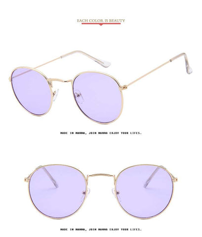 Round Sunglasses Women Brand Designer Vintage Metal Cheap Sun glasses for Female High Quality Glasses Retro Small Circle Eyewear