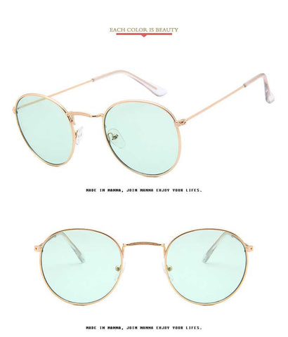 Round Sunglasses Women Brand Designer Vintage Metal Cheap Sun glasses for Female High Quality Glasses Retro Small Circle Eyewear