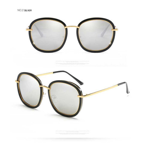 New Sunglasses Women Retro Square Polarized Round Sun glasses for Female Colorful Coating Glasses Fashion Vintage Driving Shades