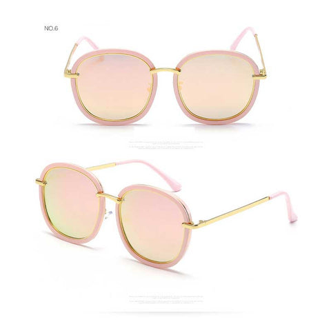 New Sunglasses Women Retro Square Polarized Round Sun glasses for Female Colorful Coating Glasses Fashion Vintage Driving Shades