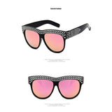 Rhinestone Square Sunglasses Women 2018 New Oversized Diamond Sun glasses Female One Piece Glasses Vintage Shades Retro Eyewear