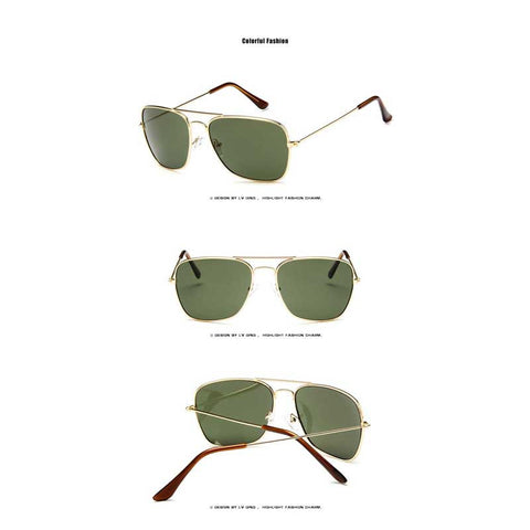 Sunglasses Women Brand Design Vintage Pilot Coating Glasses Men Square Frame Sun glasses Fashion Driving Shades Retro Eyewear