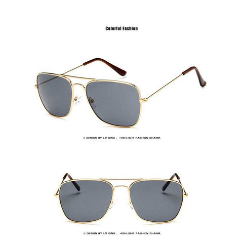 Sunglasses Women Brand Design Vintage Pilot Coating Glasses Men Square Frame Sun glasses Fashion Driving Shades Retro Eyewear