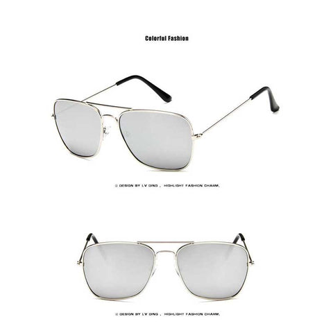 Sunglasses Women Brand Design Vintage Pilot Coating Glasses Men Square Frame Sun glasses Fashion Driving Shades Retro Eyewear