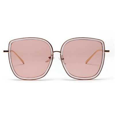 Square Sunglasses Women 2018 Pink Lens Glasses Vintage Oversized Sun glasses for Ladies Ocean Clear Eyewear Fashion Retro Shades