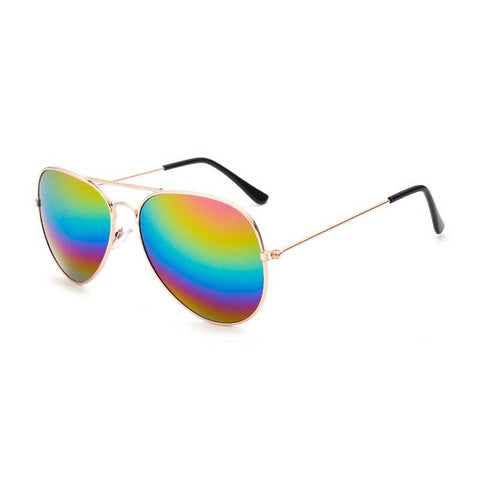 New Sunglasses Men Retro Glasses Women Coating Lens Classic Pilot Sun glasses Vintage Gold Frame Eyewear Female Pilot Shades