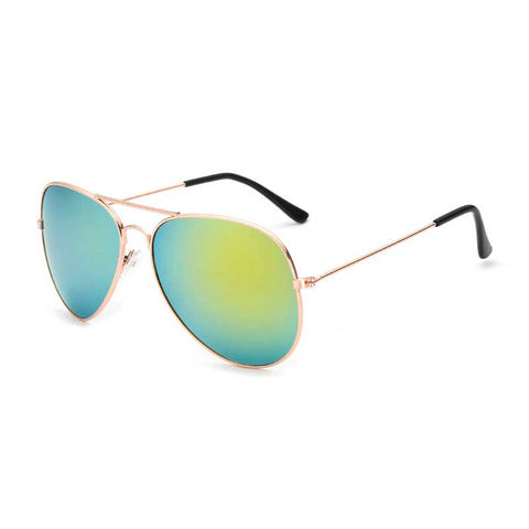 New Sunglasses Men Retro Glasses Women Coating Lens Classic Pilot Sun glasses Vintage Gold Frame Eyewear Female Pilot Shades