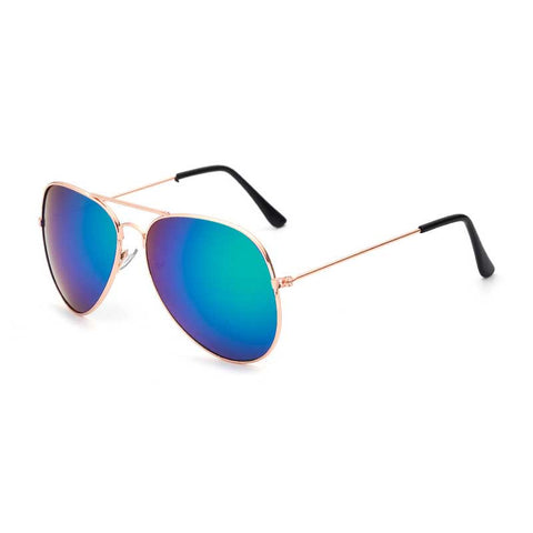 New Sunglasses Men Retro Glasses Women Coating Lens Classic Pilot Sun glasses Vintage Gold Frame Eyewear Female Pilot Shades