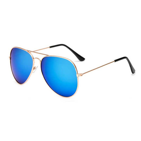 New Sunglasses Men Retro Glasses Women Coating Lens Classic Pilot Sun glasses Vintage Gold Frame Eyewear Female Pilot Shades
