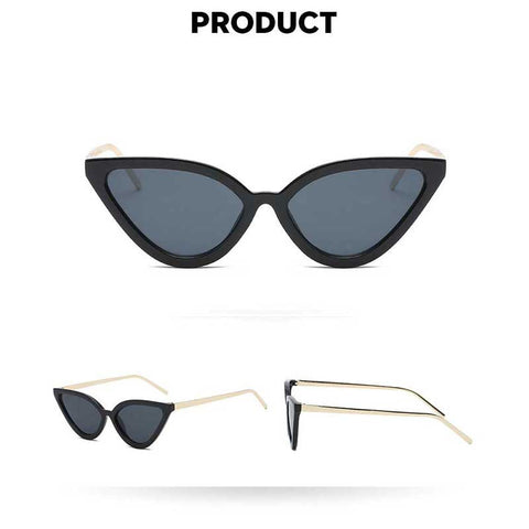 Sunglasses Women 2018 Brand Designer Fashion Sexy Vintage Small Cateye Sun glasses for Female New Retro Cat Eye Coating Glasses