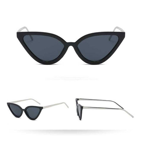 Sunglasses Women 2018 Brand Designer Fashion Sexy Vintage Small Cateye Sun glasses for Female New Retro Cat Eye Coating Glasses