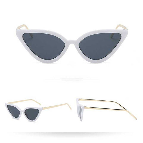 Sunglasses Women 2018 Brand Designer Fashion Sexy Vintage Small Cateye Sun glasses for Female New Retro Cat Eye Coating Glasses