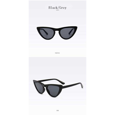 Cateye Sunglasses for Women Brand Designer 2018 New Small Vintage Cat eye Sun glasses Female Fashion Retro Eyewear UV400 Shades