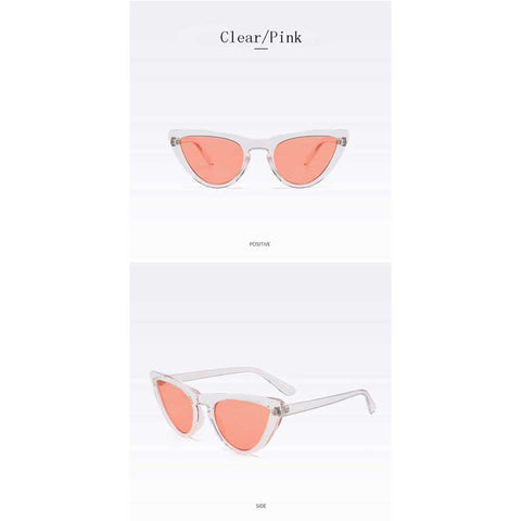 Cateye Sunglasses for Women Brand Designer 2018 New Small Vintage Cat eye Sun glasses Female Fashion Retro Eyewear UV400 Shades