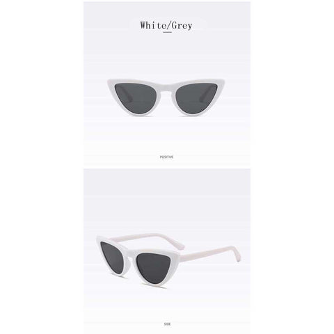 Cateye Sunglasses for Women Brand Designer 2018 New Small Vintage Cat eye Sun glasses Female Fashion Retro Eyewear UV400 Shades