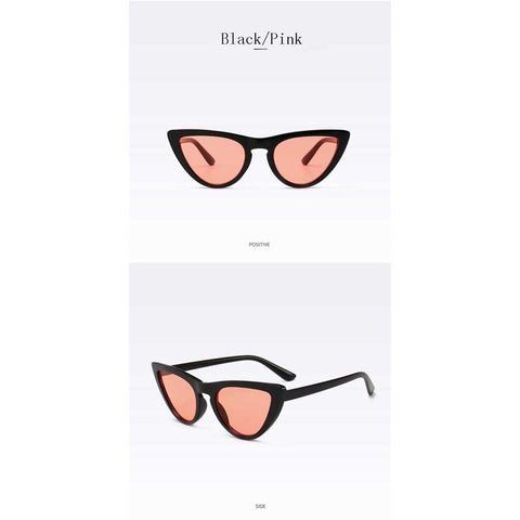Cateye Sunglasses for Women Brand Designer 2018 New Small Vintage Cat eye Sun glasses Female Fashion Retro Eyewear UV400 Shades