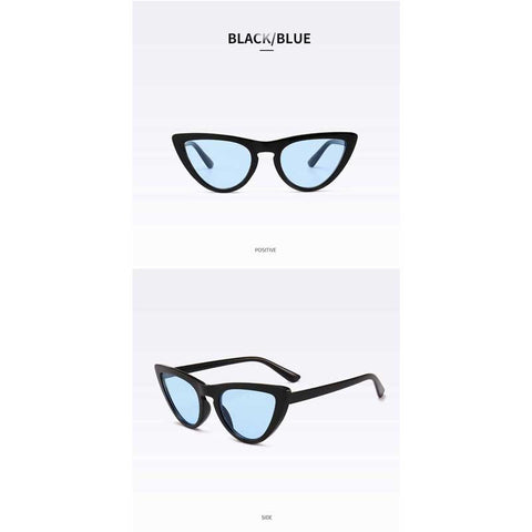 Cateye Sunglasses for Women Brand Designer 2018 New Small Vintage Cat eye Sun glasses Female Fashion Retro Eyewear UV400 Shades