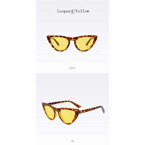 Cateye Sunglasses for Women Brand Designer 2018 New Small Vintage Cat eye Sun glasses Female Fashion Retro Eyewear UV400 Shades
