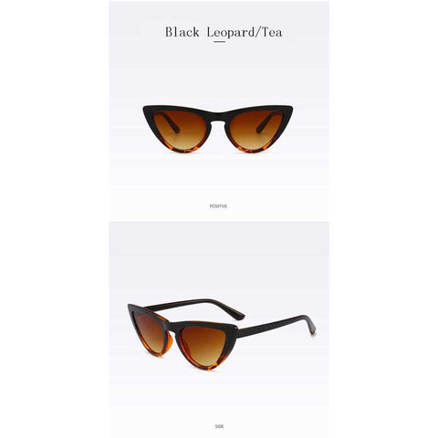 Cateye Sunglasses for Women Brand Designer 2018 New Small Vintage Cat eye Sun glasses Female Fashion Retro Eyewear UV400 Shades