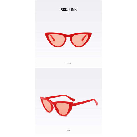 Cateye Sunglasses for Women Brand Designer 2018 New Small Vintage Cat eye Sun glasses Female Fashion Retro Eyewear UV400 Shades