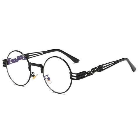 Steampunk Sunglasses Men Gothic Round Shades Retro Coating Glasses Fashion Women Steam punk Sun glasses Male Vintage Eyewear