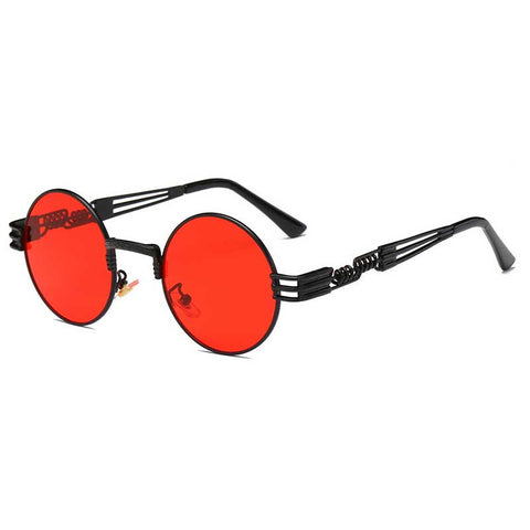 Steampunk Sunglasses Men Gothic Round Shades Retro Coating Glasses Fashion Women Steam punk Sun glasses Male Vintage Eyewear