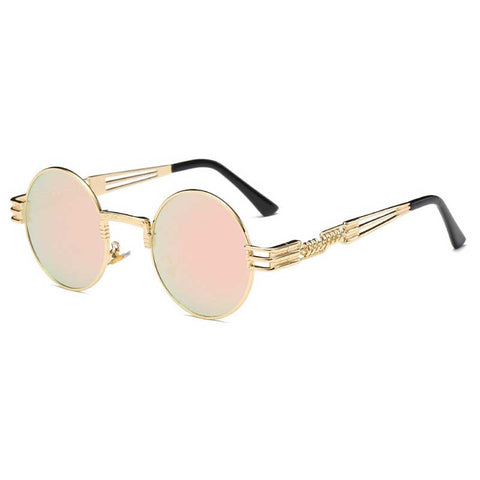 Steampunk Sunglasses Men Gothic Round Shades Retro Coating Glasses Fashion Women Steam punk Sun glasses Male Vintage Eyewear