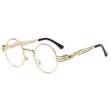 Steampunk Sunglasses Men Gothic Round Shades Retro Coating Glasses Fashion Women Steam punk Sun glasses Male Vintage Eyewear