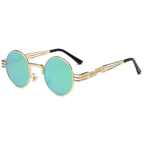 Steampunk Sunglasses Men Gothic Round Shades Retro Coating Glasses Fashion Women Steam punk Sun glasses Male Vintage Eyewear