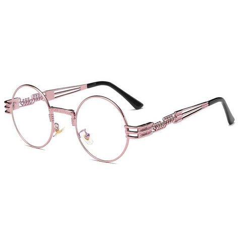 Steampunk Sunglasses Men Gothic Round Shades Retro Coating Glasses Fashion Women Steam punk Sun glasses Male Vintage Eyewear