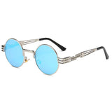 Steampunk Sunglasses Men Gothic Round Shades Retro Coating Glasses Fashion Women Steam punk Sun glasses Male Vintage Eyewear