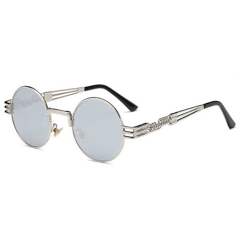 Steampunk Sunglasses Men Gothic Round Shades Retro Coating Glasses Fashion Women Steam punk Sun glasses Male Vintage Eyewear