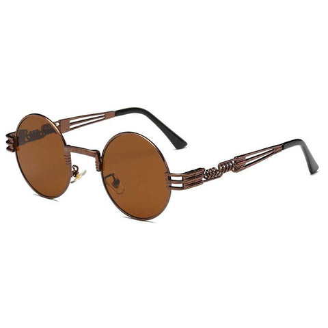 Steampunk Sunglasses Men Gothic Round Shades Retro Coating Glasses Fashion Women Steam punk Sun glasses Male Vintage Eyewear