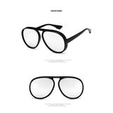 Sunglasses Men Retro Oversized Sun glasses Women Brand Designer 2018 Pilot Glasses Fashion Round Big Frame Eyewear UV400 Shades