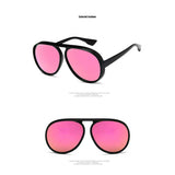 Sunglasses Men Retro Oversized Sun glasses Women Brand Designer 2018 Pilot Glasses Fashion Round Big Frame Eyewear UV400 Shades