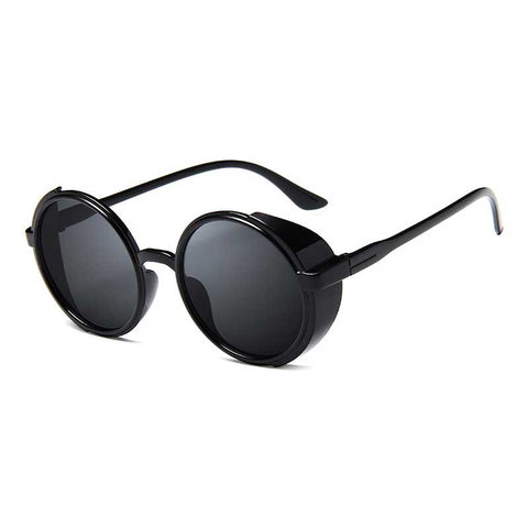 Gothic Steampunk Sunglasses Women Vintage Round Glasses Men Retro Coating Steam Punk Sun glasses Fashion High Quality Shades