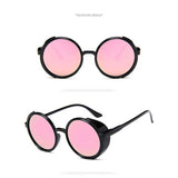 Gothic Steampunk Sunglasses Women Vintage Round Glasses Men Retro Coating Steam Punk Sun glasses Fashion High Quality Shades
