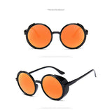 Gothic Steampunk Sunglasses Women Vintage Round Glasses Men Retro Coating Steam Punk Sun glasses Fashion High Quality Shades