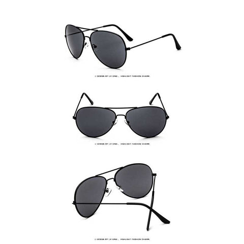 Classic Sunglasses Women Brand Designer Fashion Pilot Yellow Lens Glasses Men Retro Driving Sun glasses Vintage Metal Eyewear