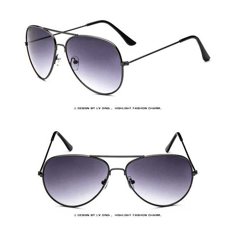 Classic Sunglasses Women Brand Designer Fashion Pilot Yellow Lens Glasses Men Retro Driving Sun glasses Vintage Metal Eyewear