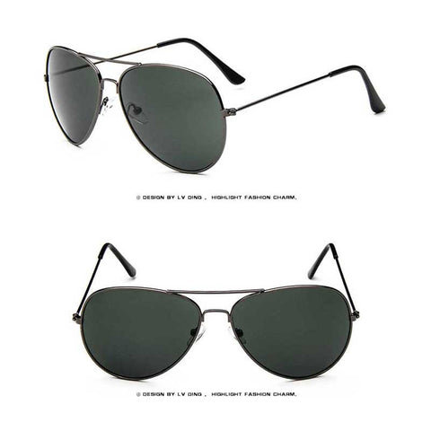 Classic Sunglasses Women Brand Designer Fashion Pilot Yellow Lens Glasses Men Retro Driving Sun glasses Vintage Metal Eyewear