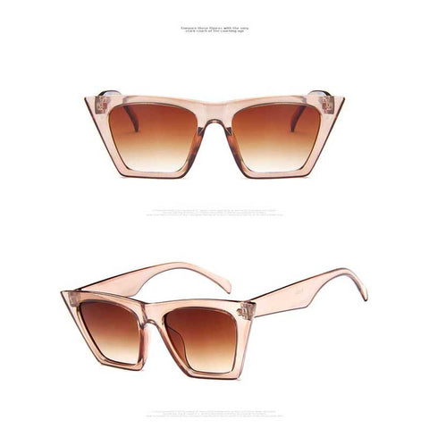 Trendy Sunglasses 2018 Women Men Vintage Cat Eye Cheap Sun glasses Gradient Lens Small Square Glasses Fashion Unisex Eyewear