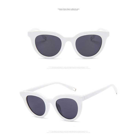 Cateye Sunglasses Men 2018 Retro Brand Designer Cat eye Sunglasses for Women Vintage Round Glasses Ladies Small Frame Eyewear