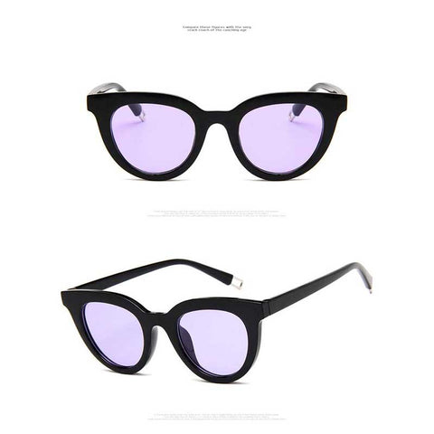Cateye Sunglasses Men 2018 Retro Brand Designer Cat eye Sunglasses for Women Vintage Round Glasses Ladies Small Frame Eyewear