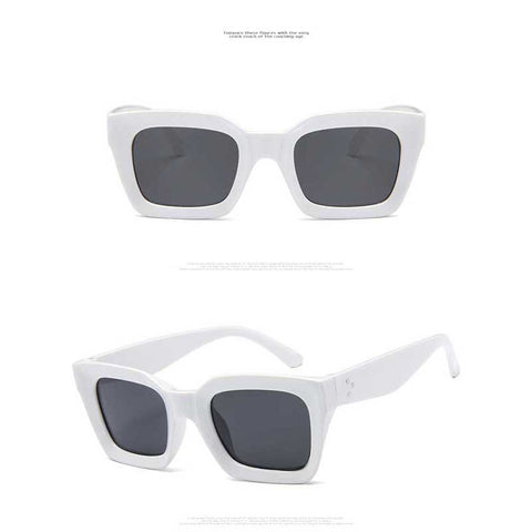 Stylish Sunglasses Women Brand Designer Luxury Vintage Square Big Sun glasses Fashion Oversize Retro Shades Female Rivet Glasses
