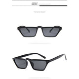 Sunglasses Women Retro Black Cat Eye Small Frame Sun glasses for Men Brand Designer Red Colorful Striped Glasses UV400 Eyewear
